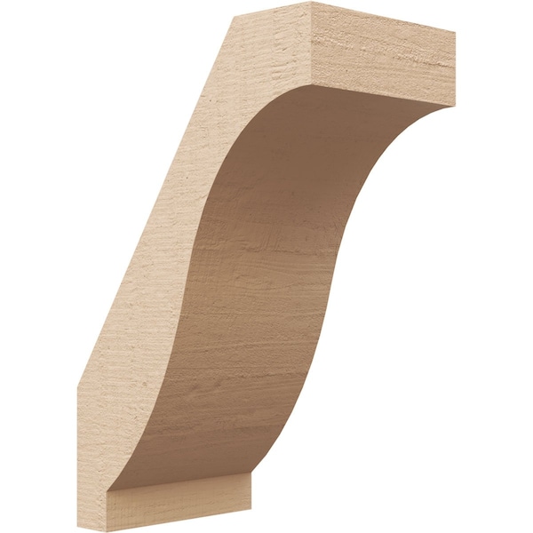 Ekena Millwork 5-inch W x 8-inch D x 12-inch H Baker Rough Cedar Woodgrain TimberThane Knee Brace, Primed BRCUR05X08X12BKRRCPR - main